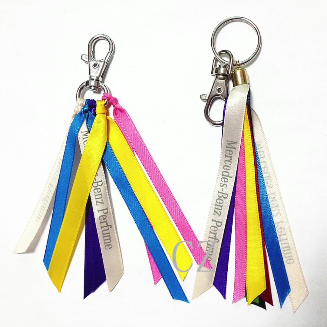 Key Ring W/ Thumb Hook & Ribbons thumbnail 3