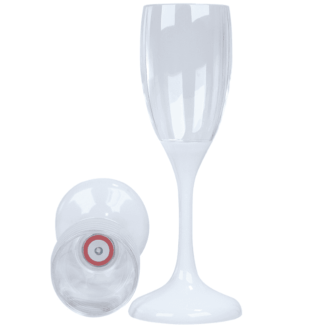 LED Wine Champagne Flute Glasses 4oz thumbnail 4