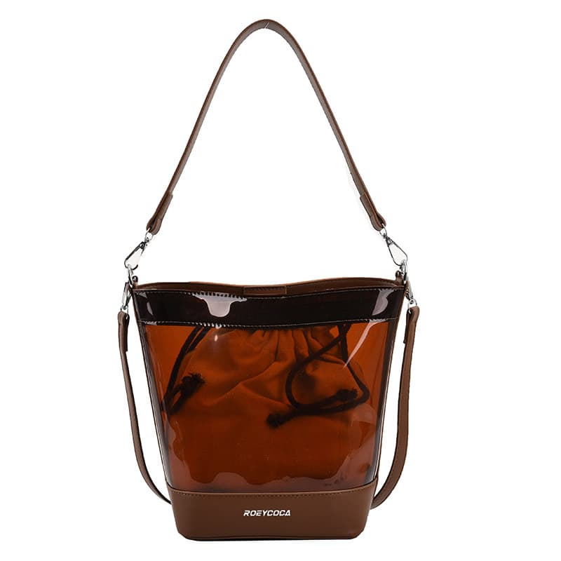 PU Clear Bucket Crossbody Bag thumbnail 4