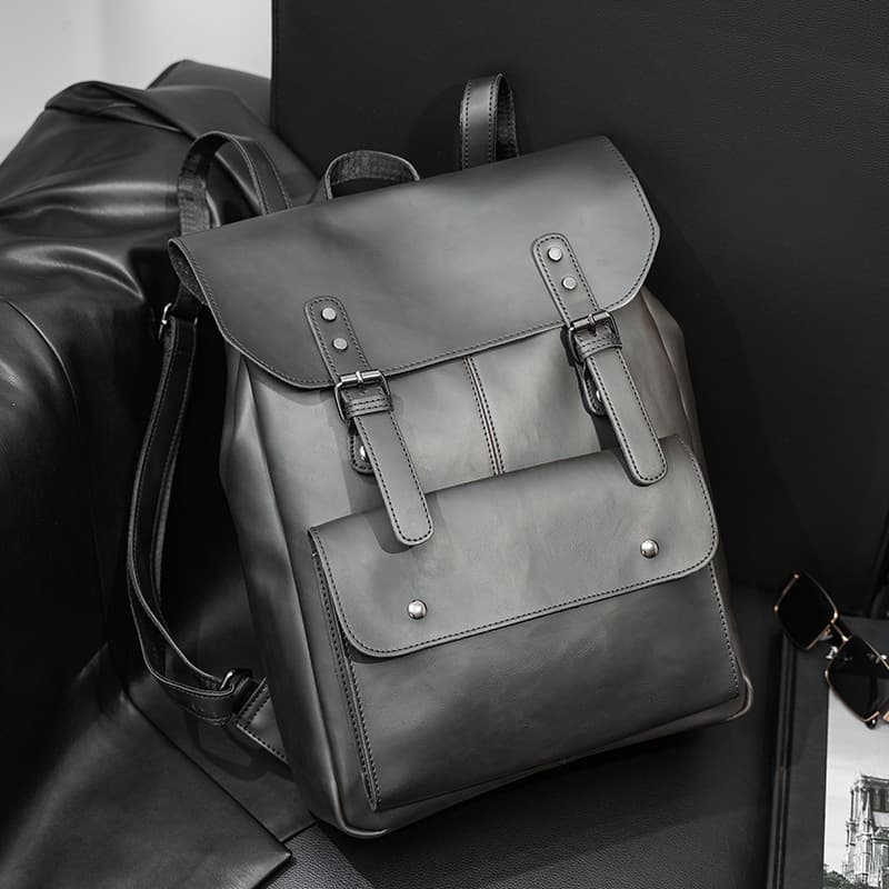 PU Leather Crossbody Backpack Shoulder Bag
