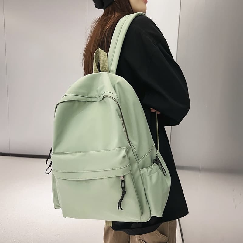 Nylon large capacity backpack thumbnail 5