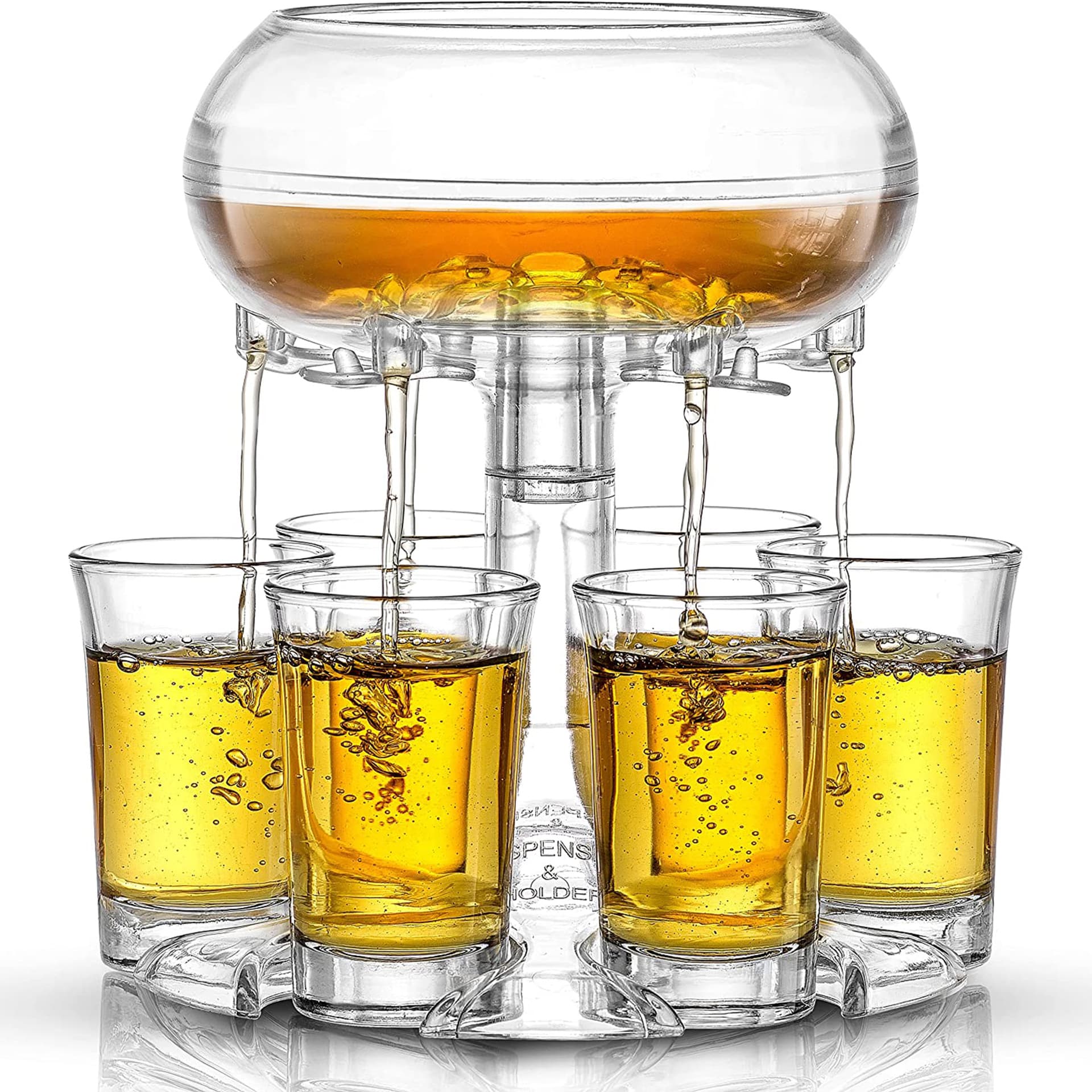 6 Shots Glass Dispenser And Holders thumbnail 5
