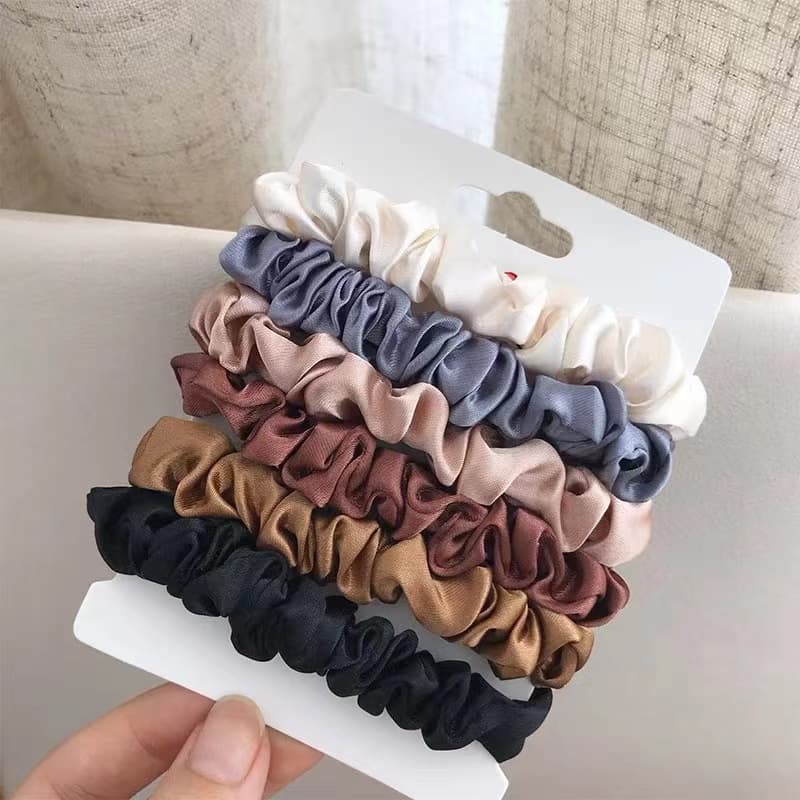 Satin Hair Ties 6 Pack thumbnail 5