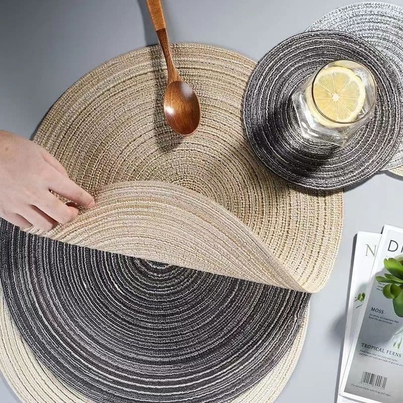 Woven Heat Resistant Place mats insulation pad thumbnail 2