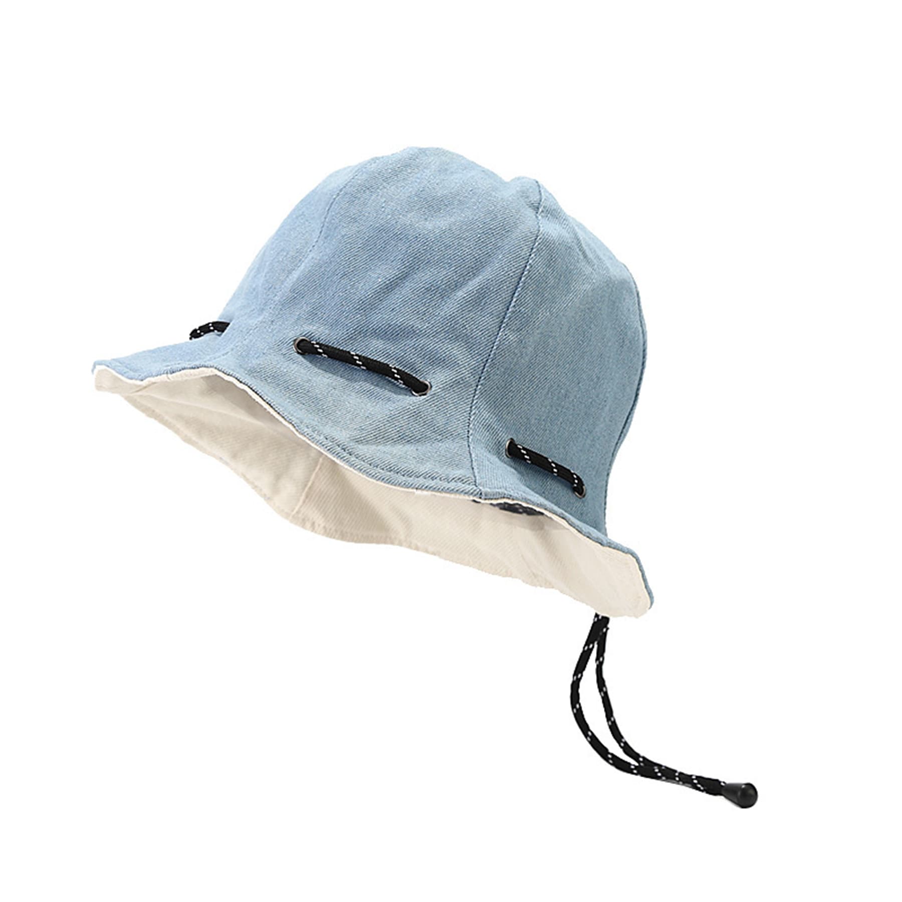 Foldable Jean Fabric Bucket Hat thumbnail 8
