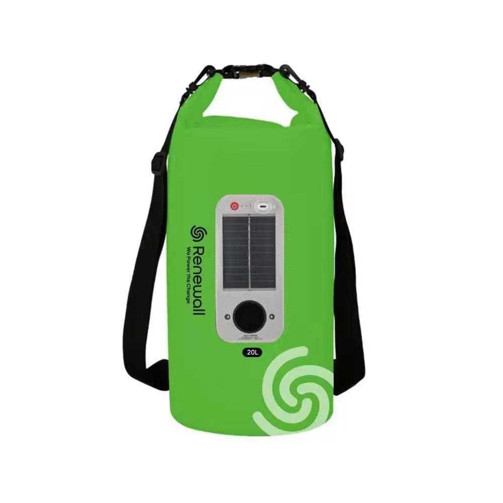 20 L Waterproof Roll Top Storage Dry Bag With Speaker LED
