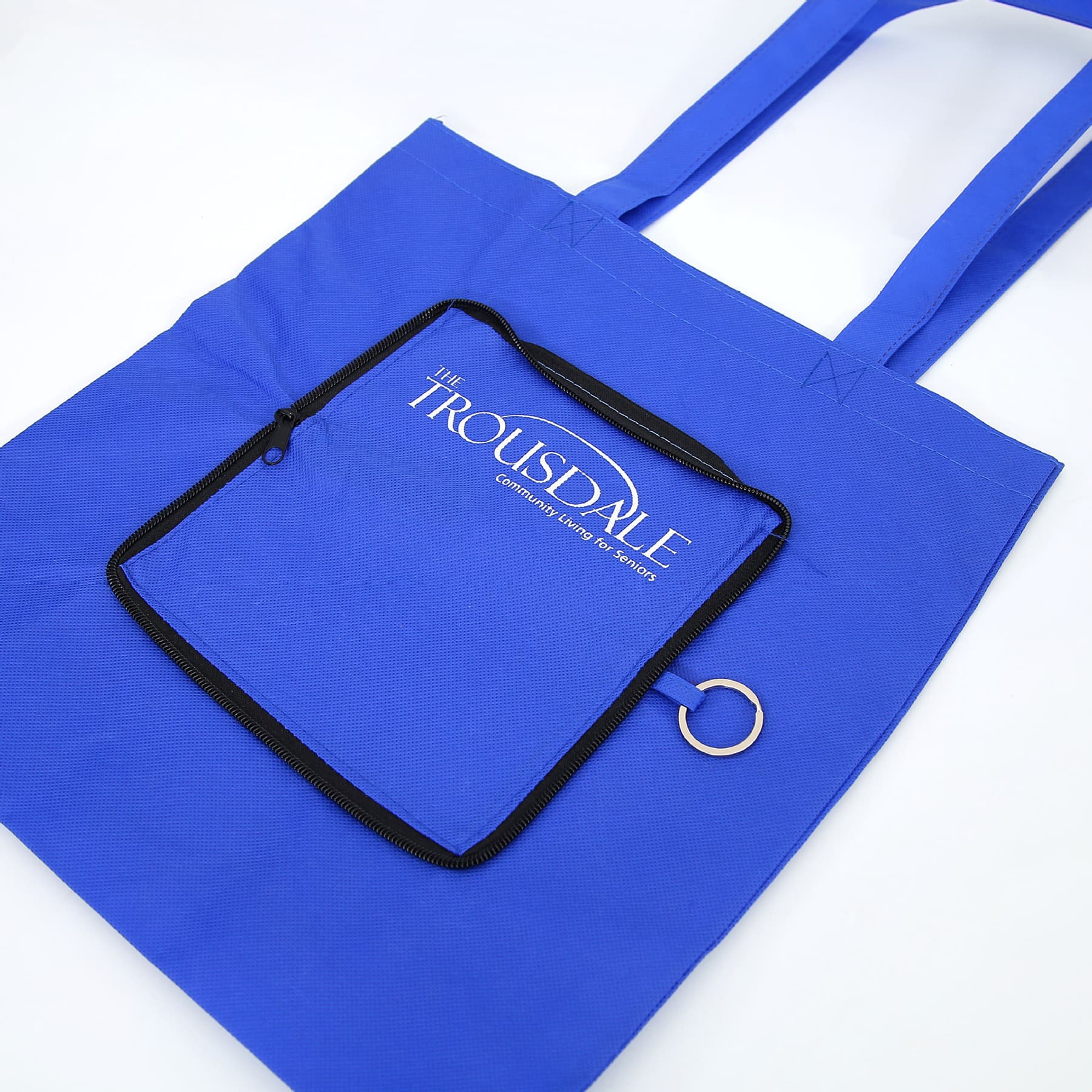 Custom Zip-Up Folding Tote Bags thumbnail 7