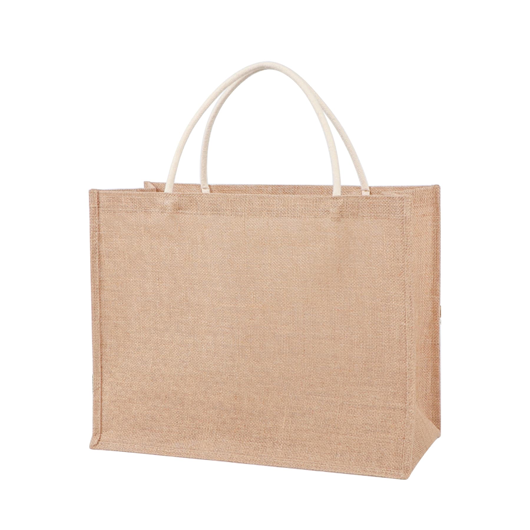 Jute Burlap Tote Bag with Handles thumbnail 5