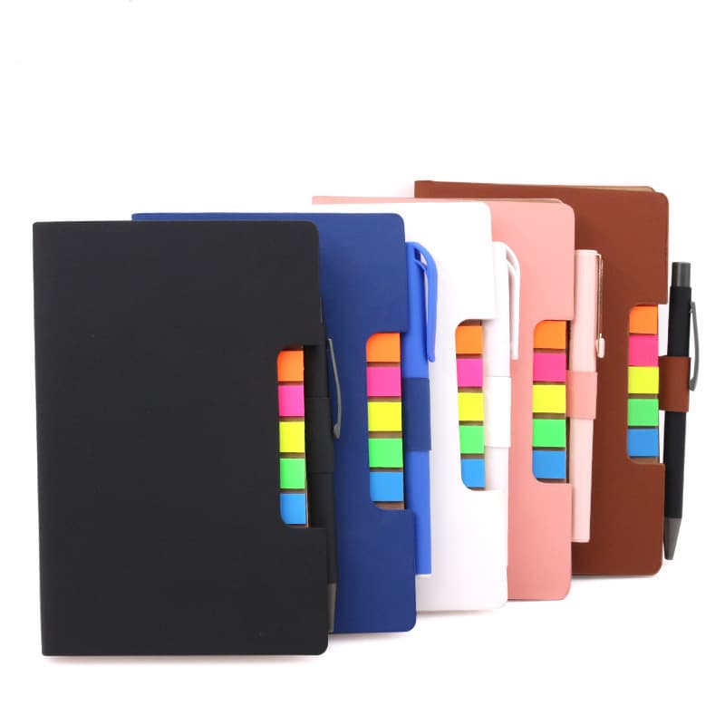 Spiral Notebook Business Notepad with Sticky Notes