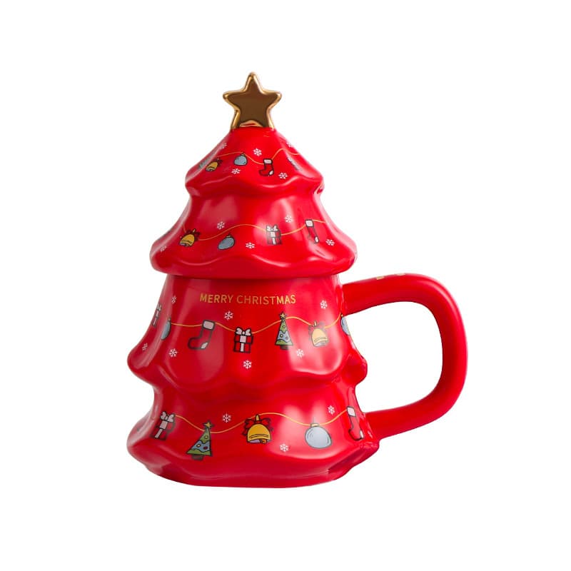 Christmas Theme Cup Tree Large Capacity Mug thumbnail 6