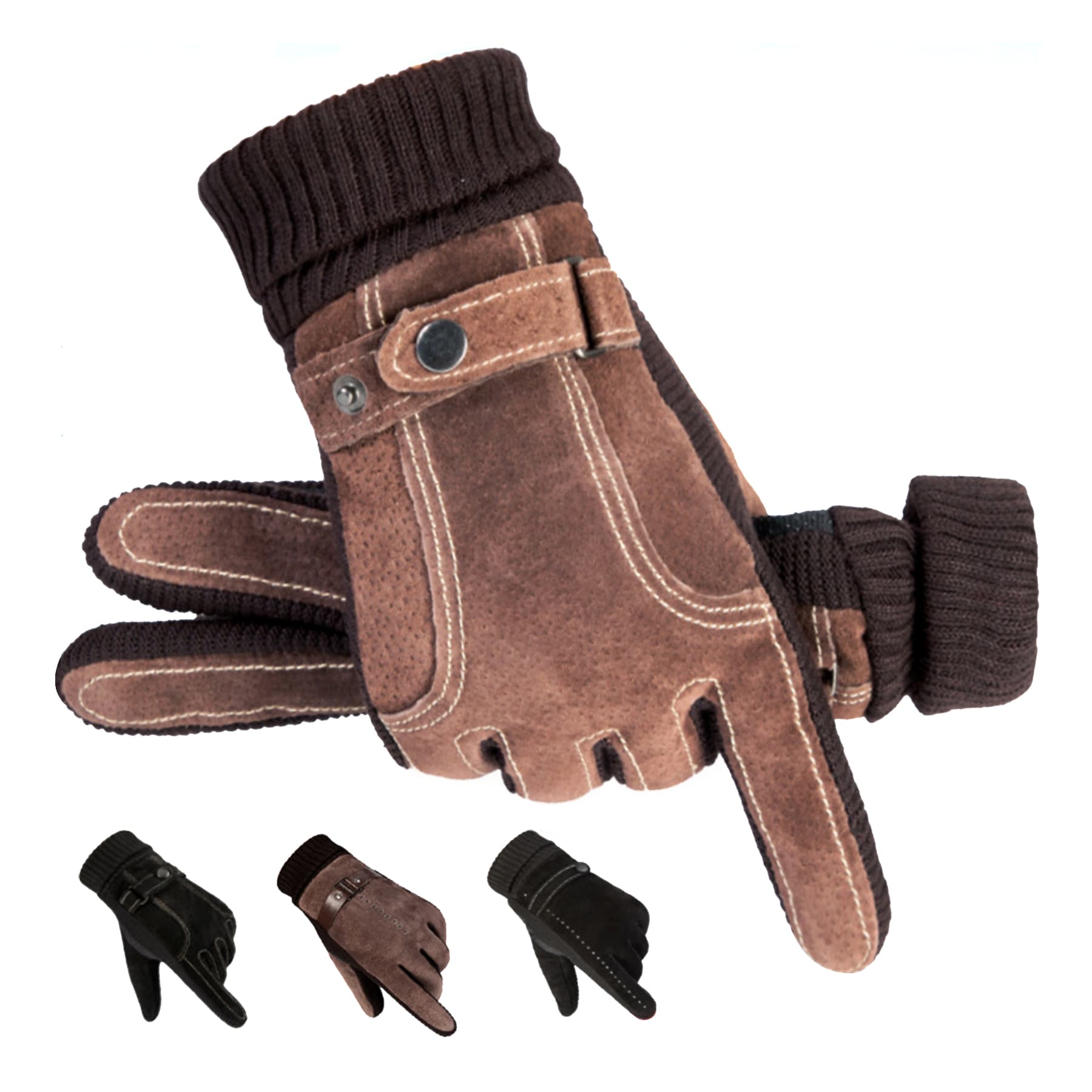 Touchscreen Winter Motorcycle Gloves thumbnail 4