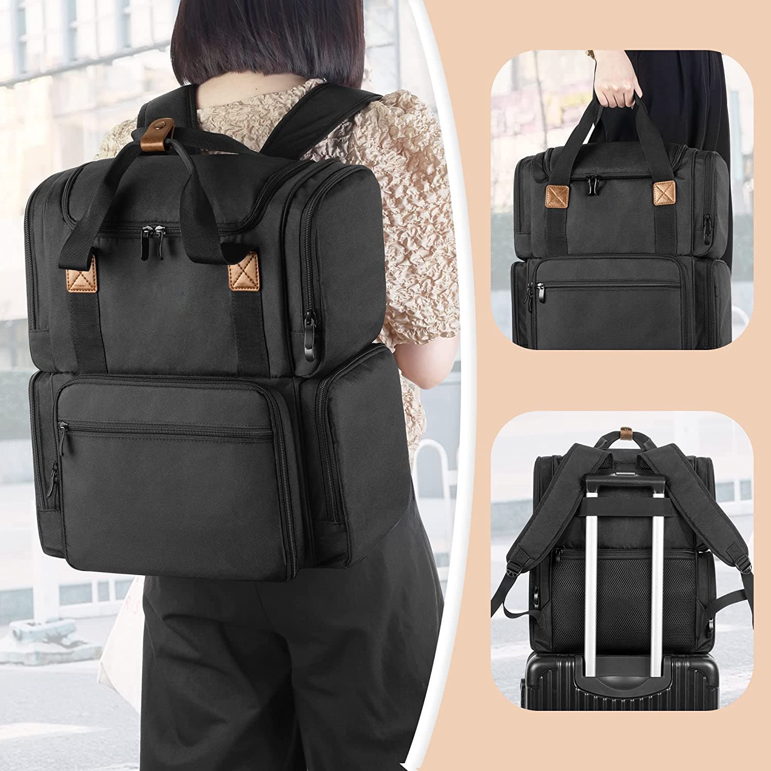 Large Capacity Makeup Train Bag Set thumbnail 3