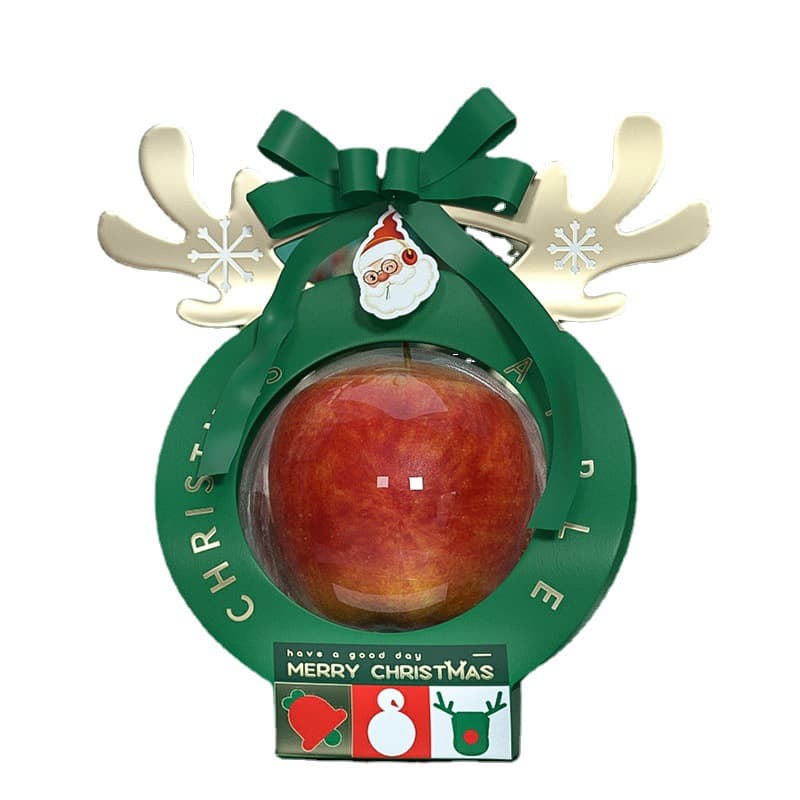 Transparent Festive Christmas Candy Packaging Handle Box