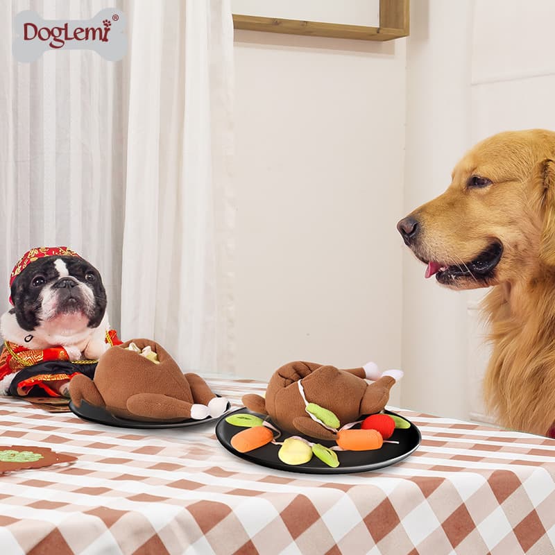 Polyester Slow Feeder Puppy Plush Toys thumbnail 3