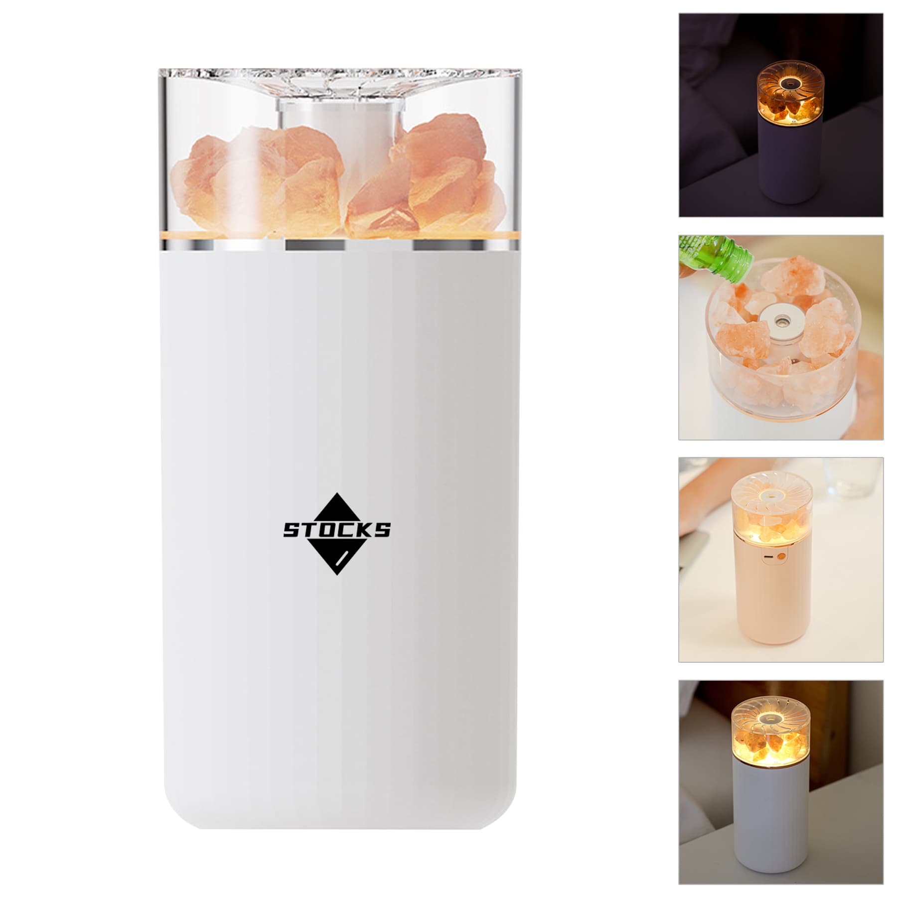 400 ml Himalayan Salt Essential Oil Diffuser Air Humidifier