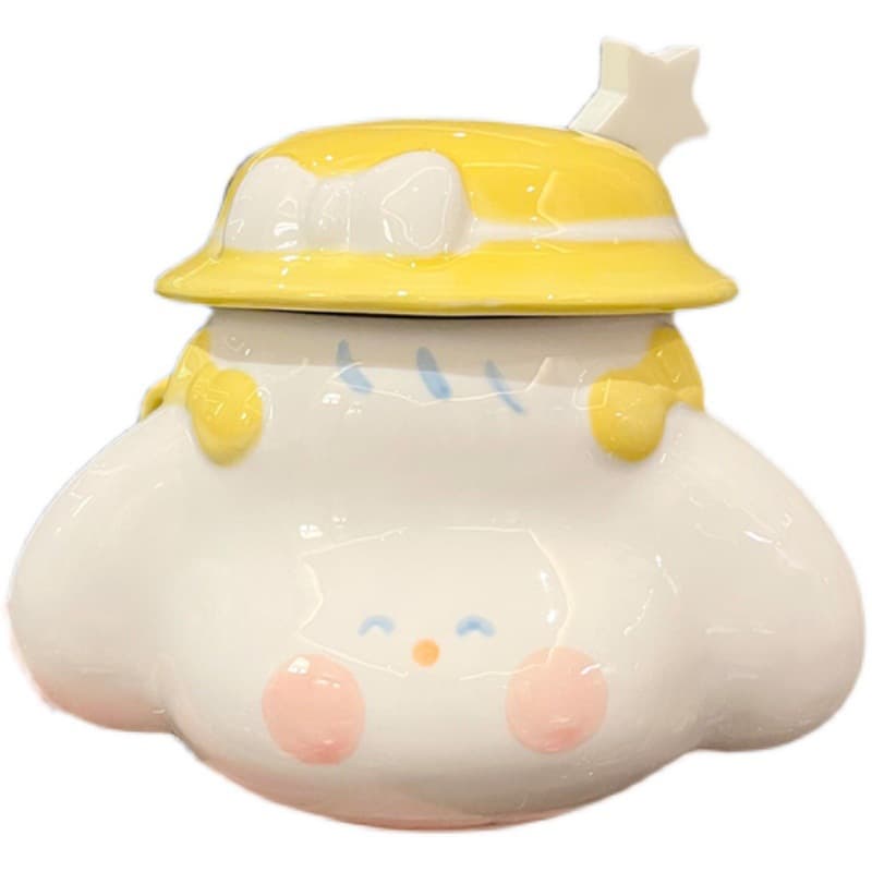 17OZ Ceramic C Spoon & Breakfast Mug with Straw thumbnail 3