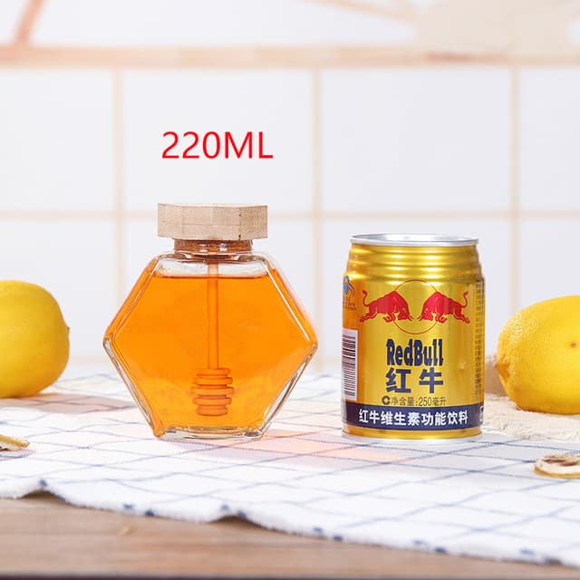 Honey Jar Custom Hexagonal Glass thumbnail 6