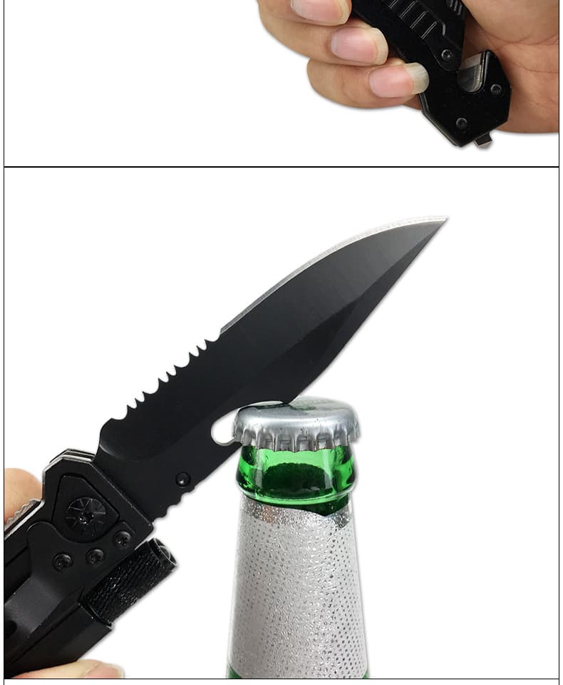 6-in-1 Survival Tactical Military Folding Pocket Knives with thumbnail 6