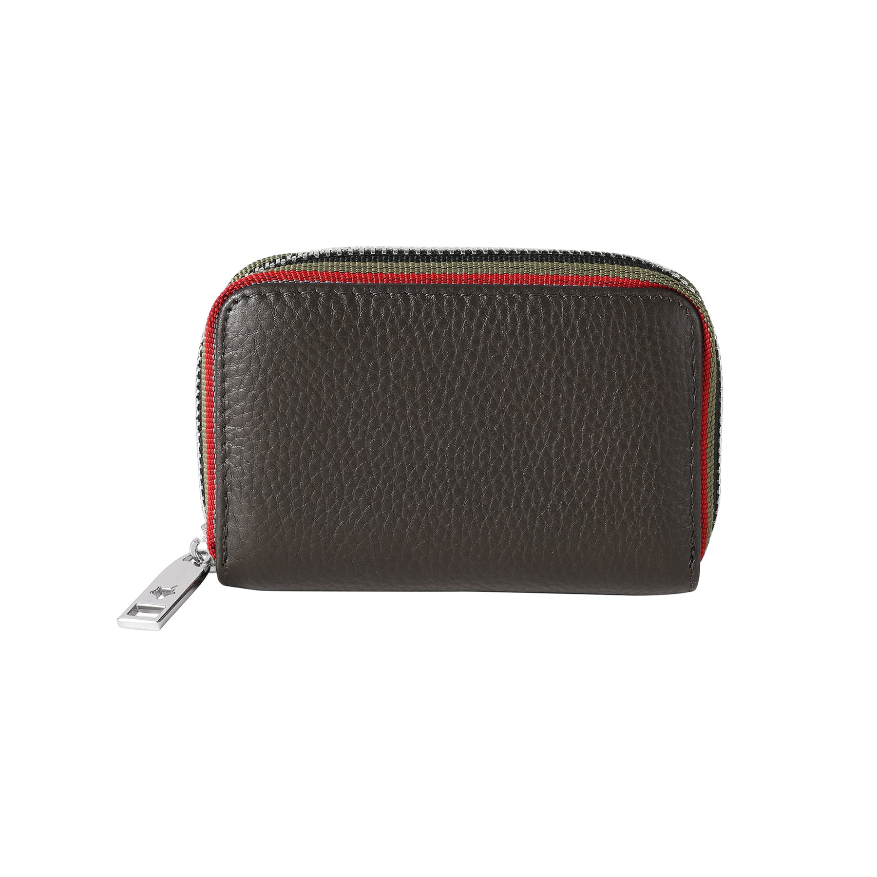 Leather Credit Card Wallet with Zipper thumbnail 3