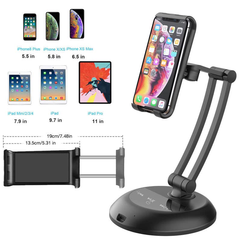 Adjustable Foldable Desktop Cell Phone Tablet Stand Holer thumbnail 6