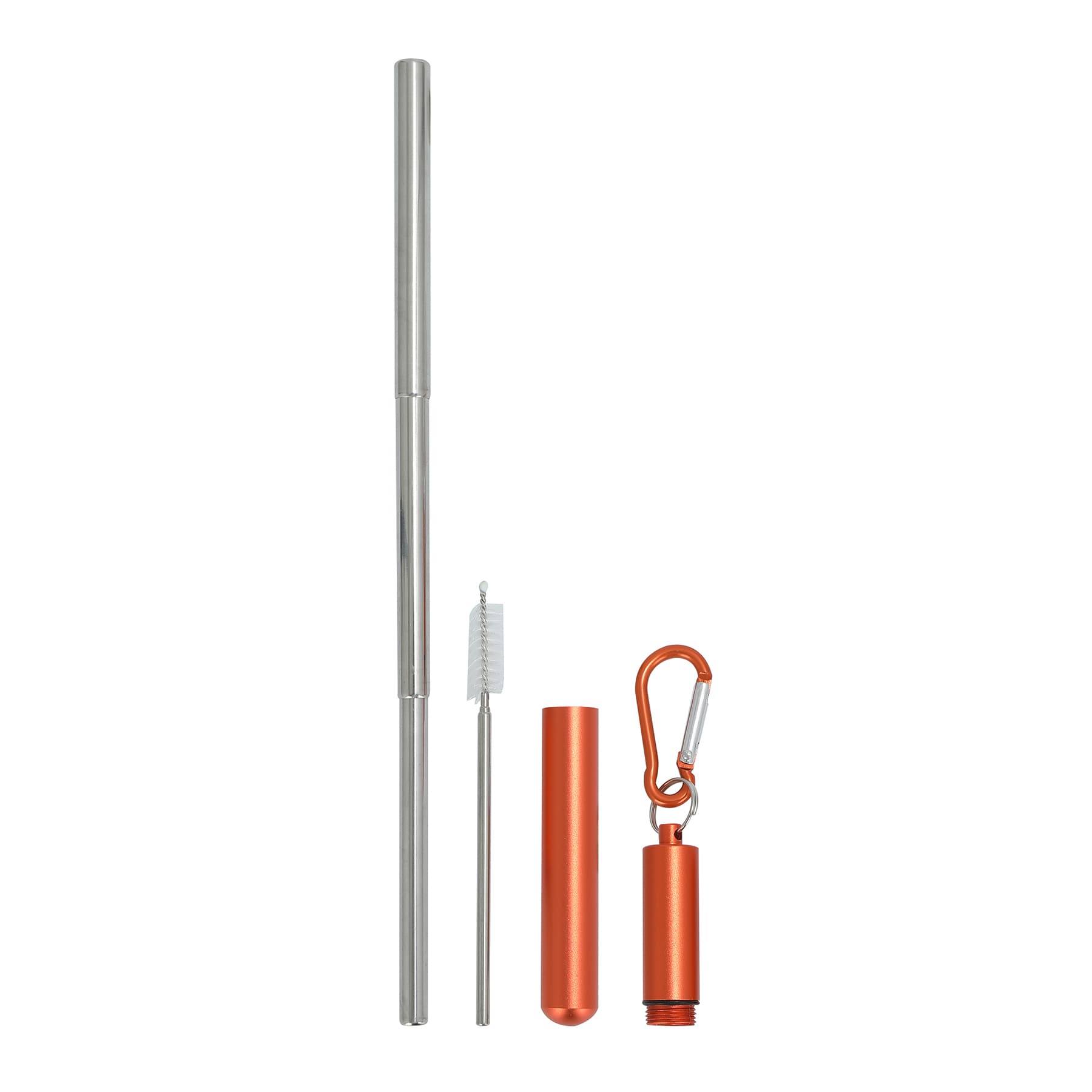 Reusable 304 Stainless Steel Retractable Telescopic Straw thumbnail 3