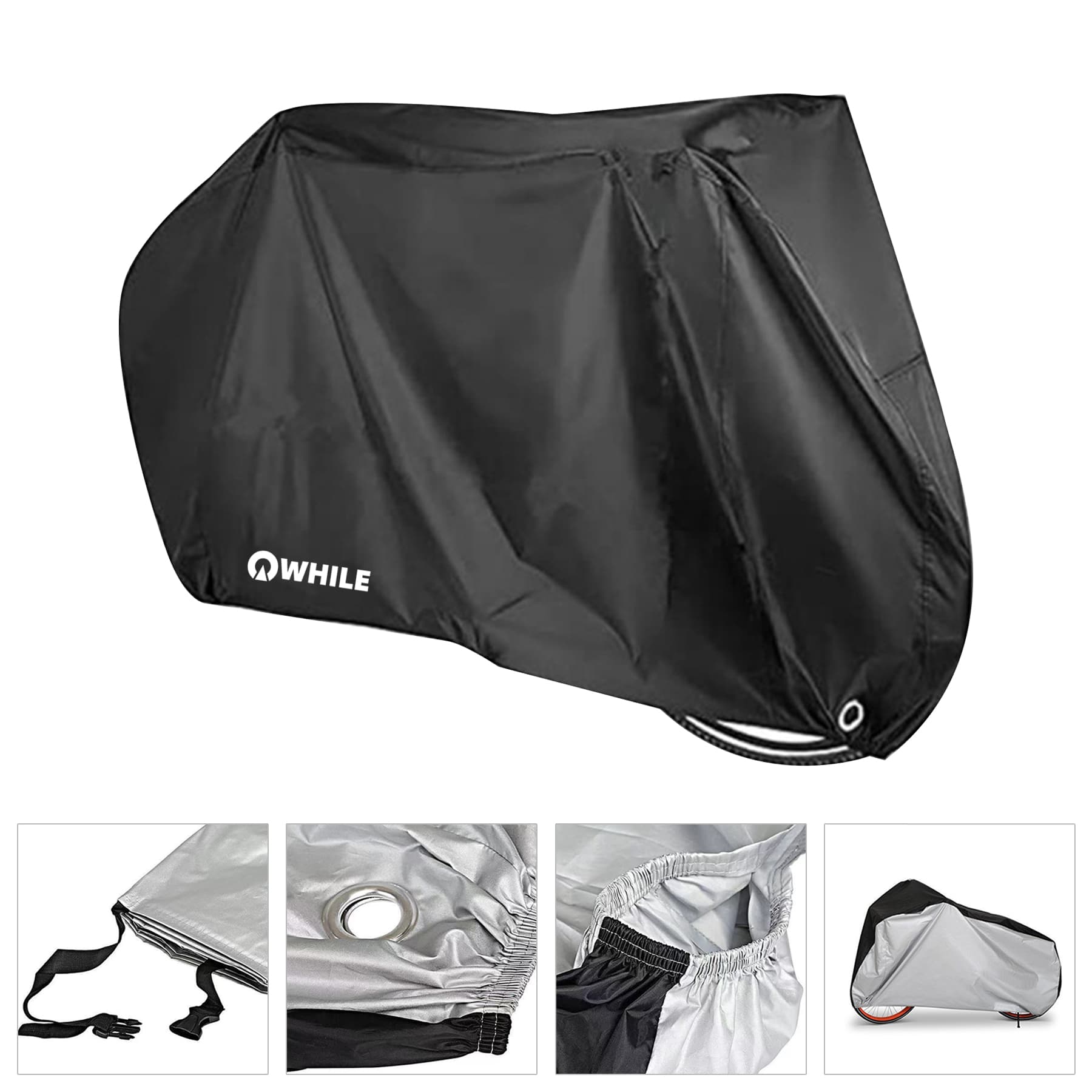 Sun UV Dustproof Waterproof Bike Cover With Lock Hole