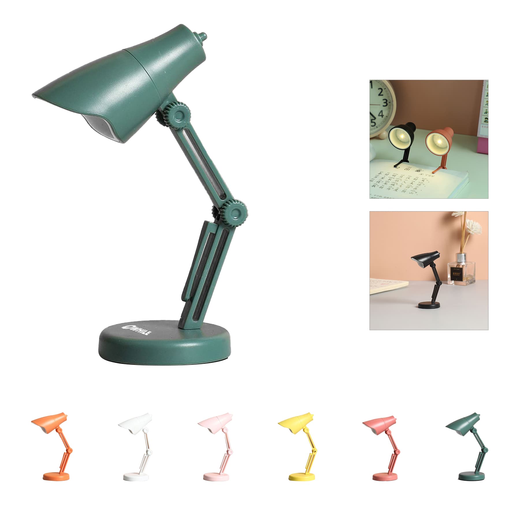 Mini Portable Folding Night Light Bedside Reading Lamp