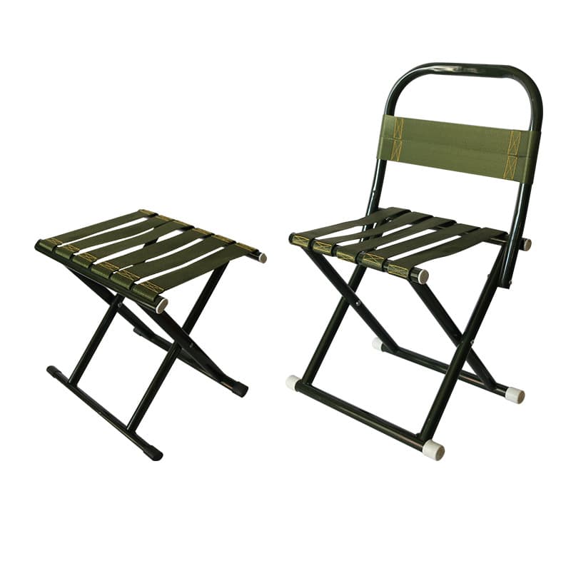 Outdoor Portable Folding Iron Oxford Chair