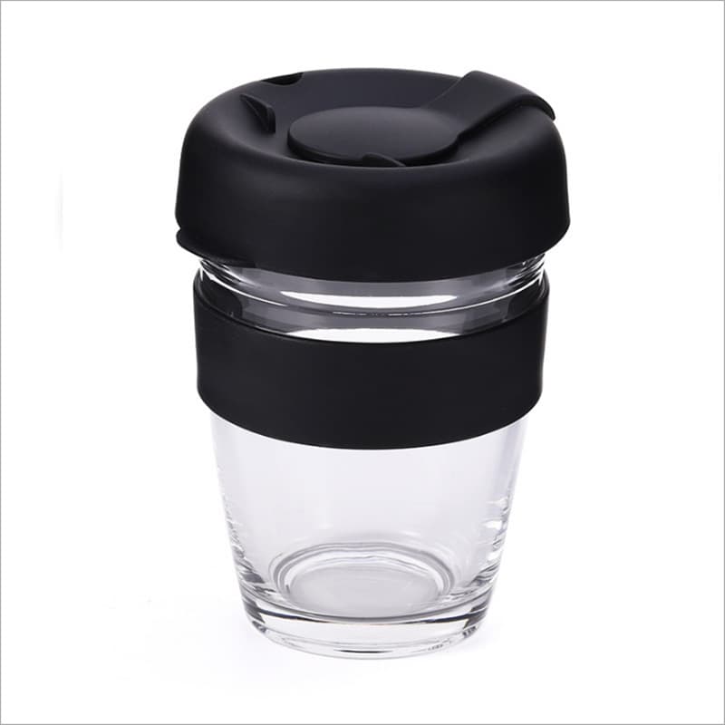 12oz Coffee Toughened Glass Cup thumbnail 3