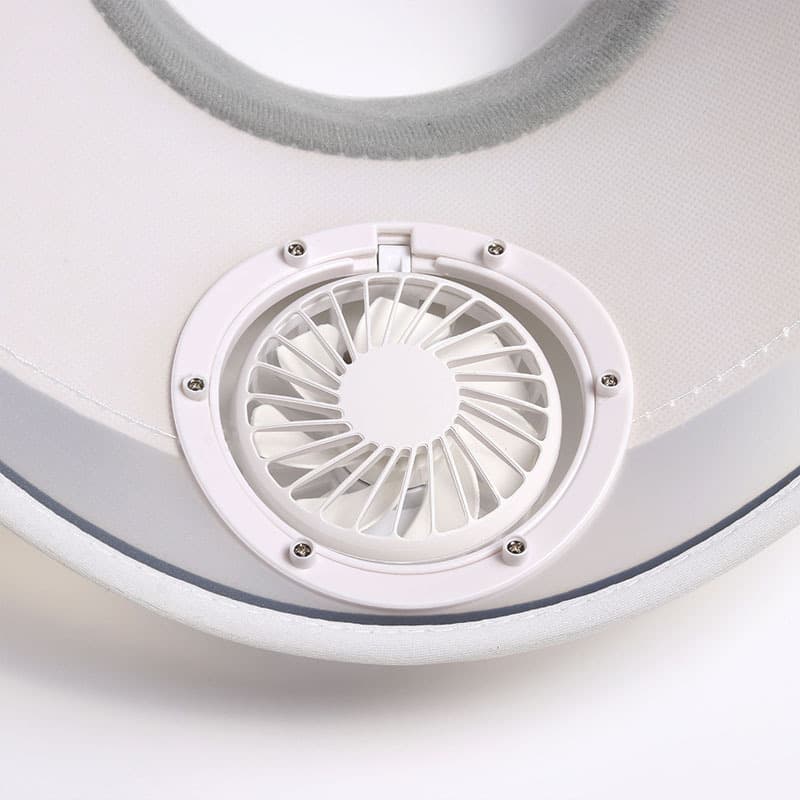 Sun Visor Hat with Fan Wide Brim Beach Cap thumbnail 2