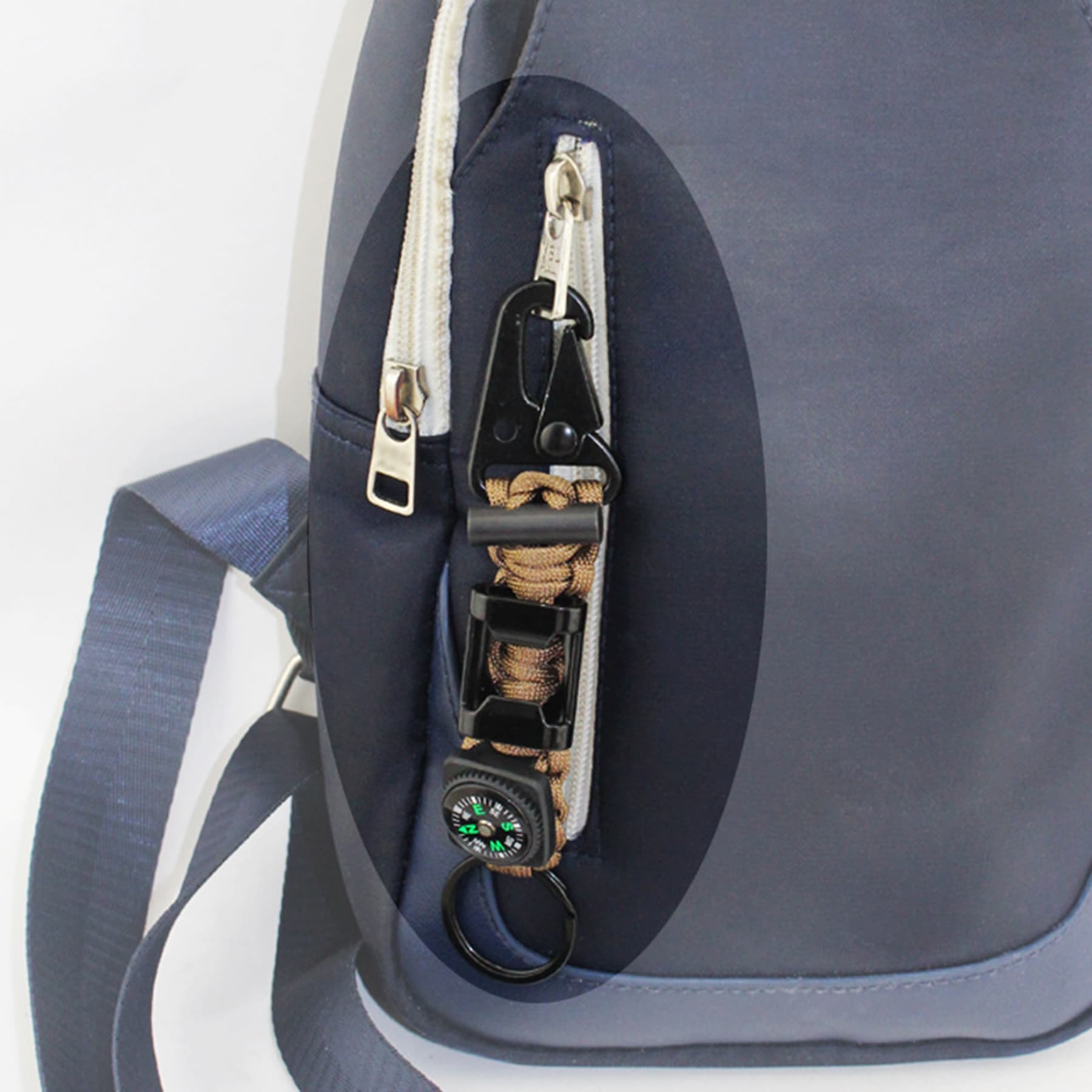 Multi Functional 5 In 1 Paracord Survival Keychain thumbnail 8