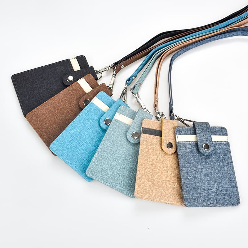 Fabric Badge With Keychain Lanyard