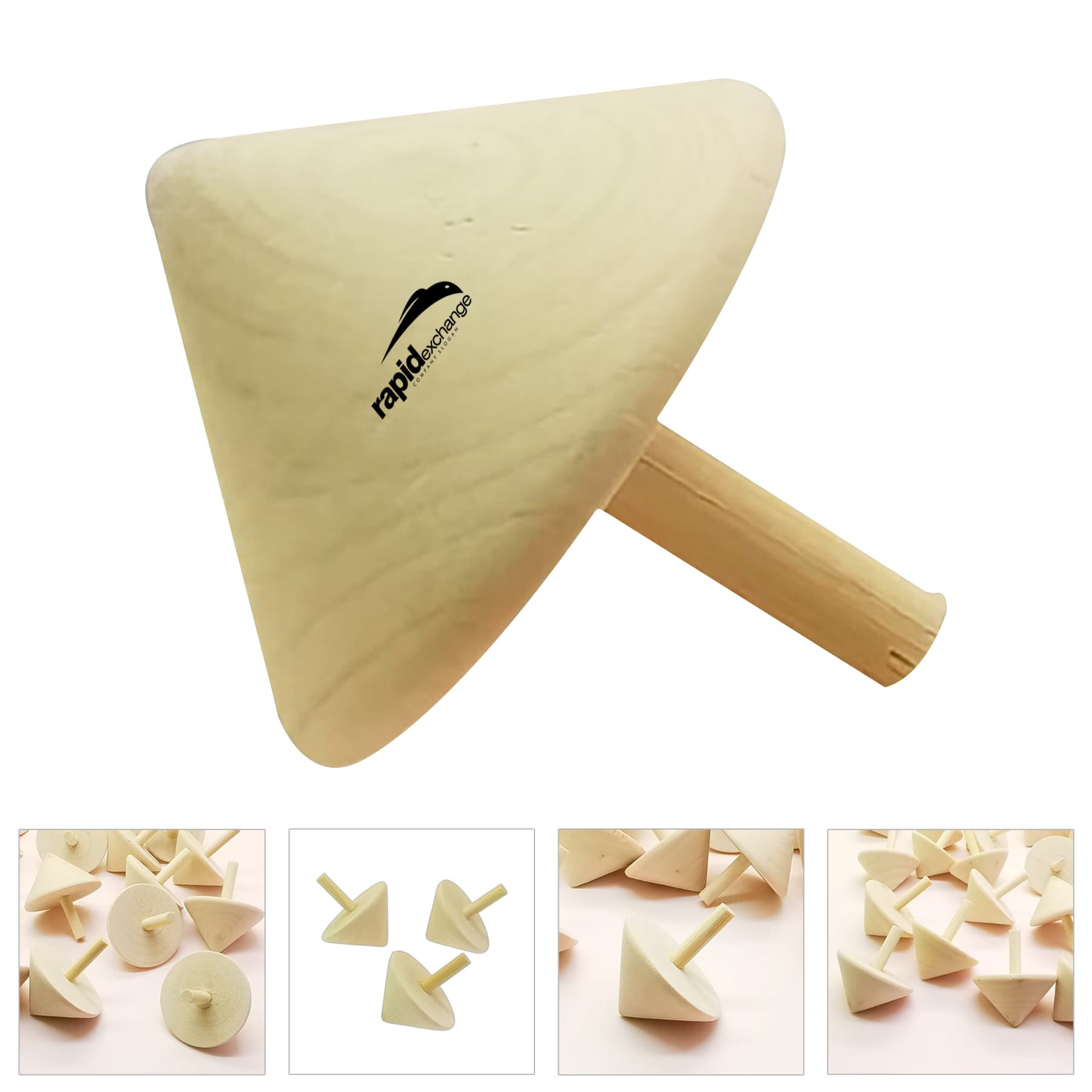 Mini Wooden Classic Spin Tops Toys
