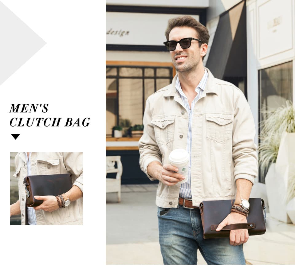 Genuine Leather 8-inch computer Waterproof Messenger Bags thumbnail 5