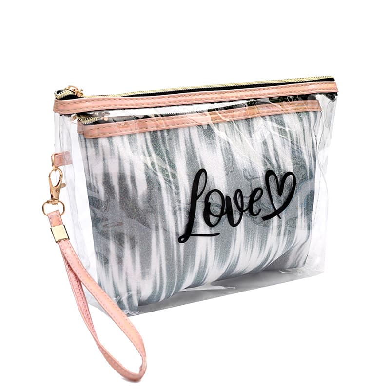 Pvc Travel Cosmetic 2 In 1 Bag thumbnail 3