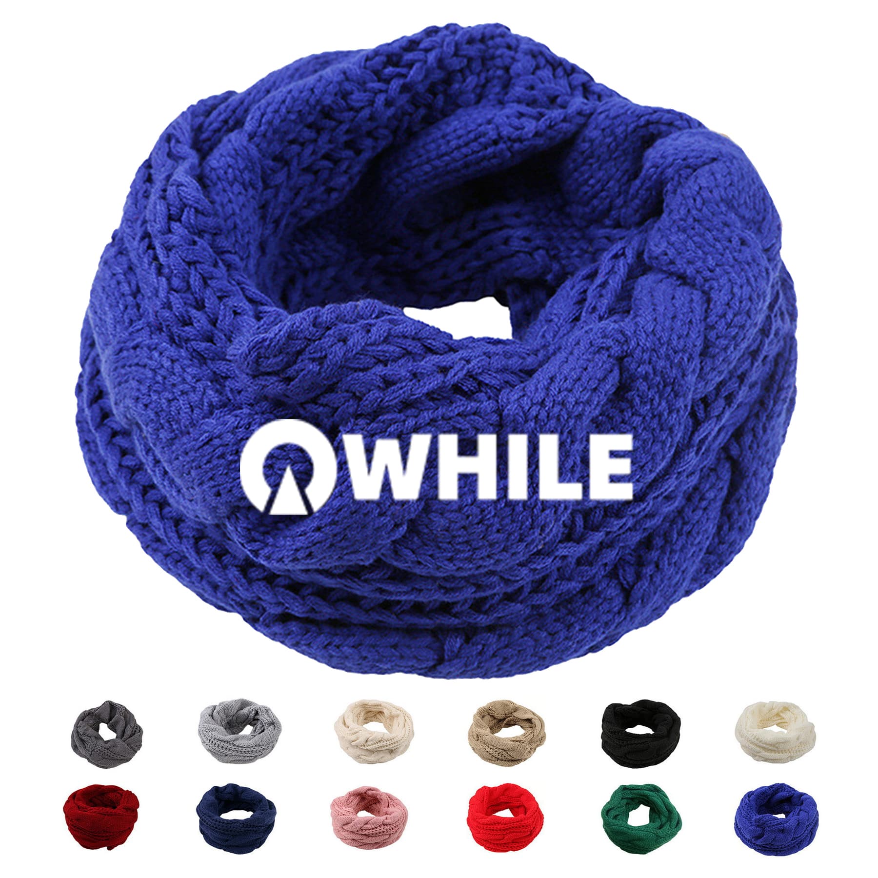 Unisex Knit Circle Loop Scarf