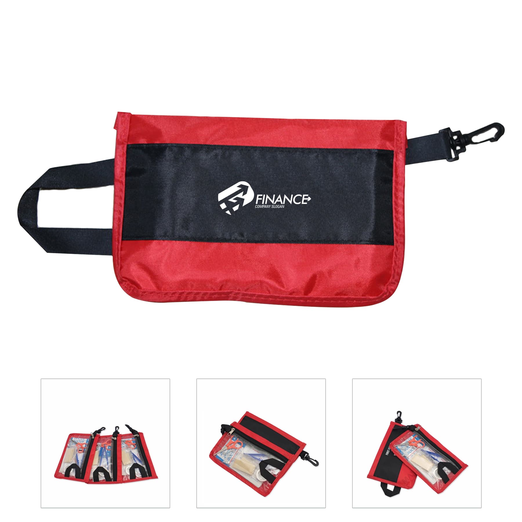 Emergency First Aid Kit With 12 Components