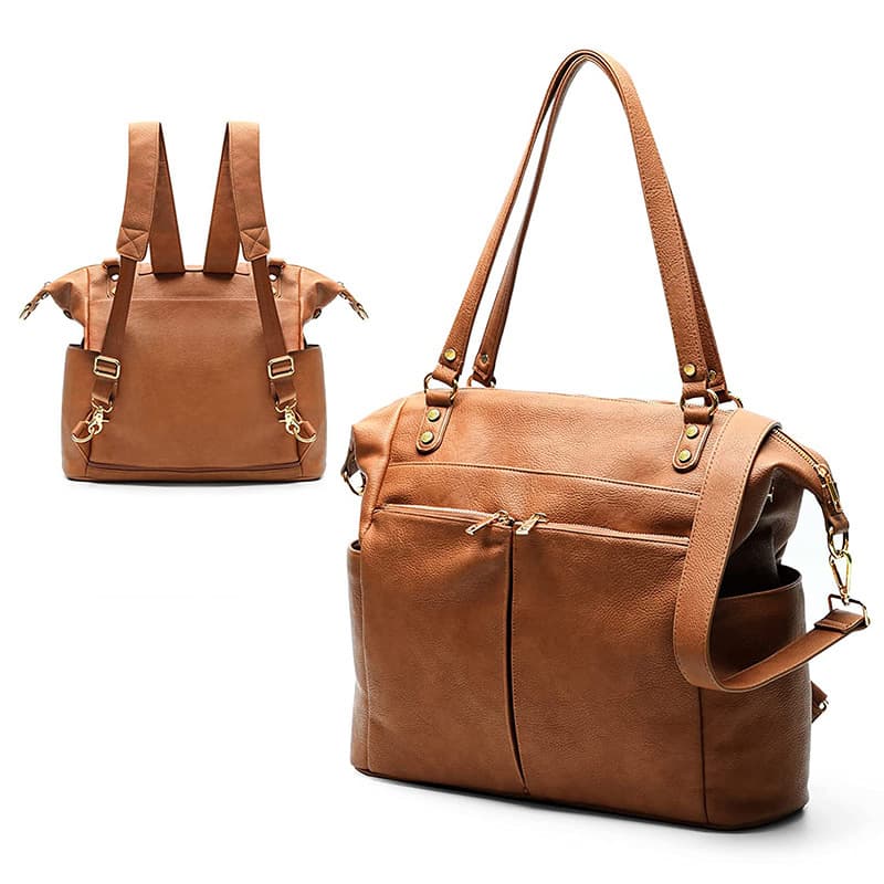 Diaper Bag Tote Mominside Leather Backpack