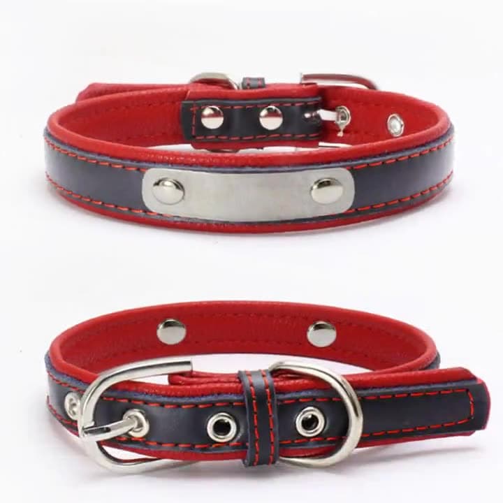 Leather Pet Collar thumbnail 3