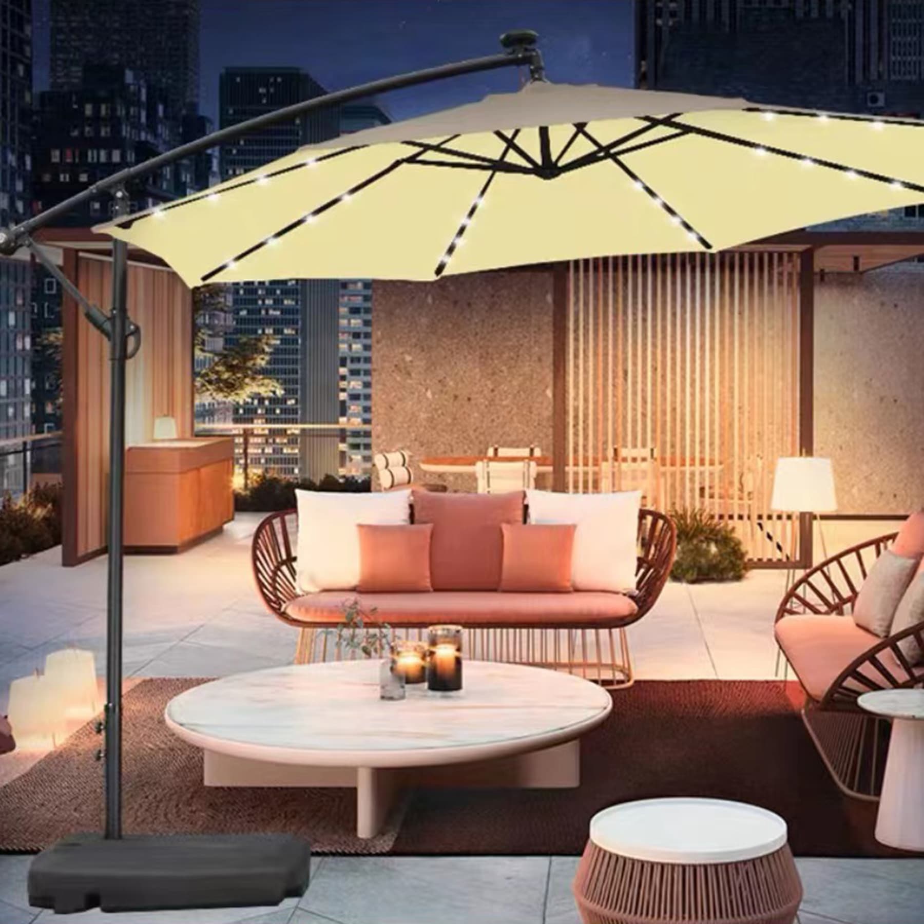 9 Ft Cantilever Patio Umbrella thumbnail 6