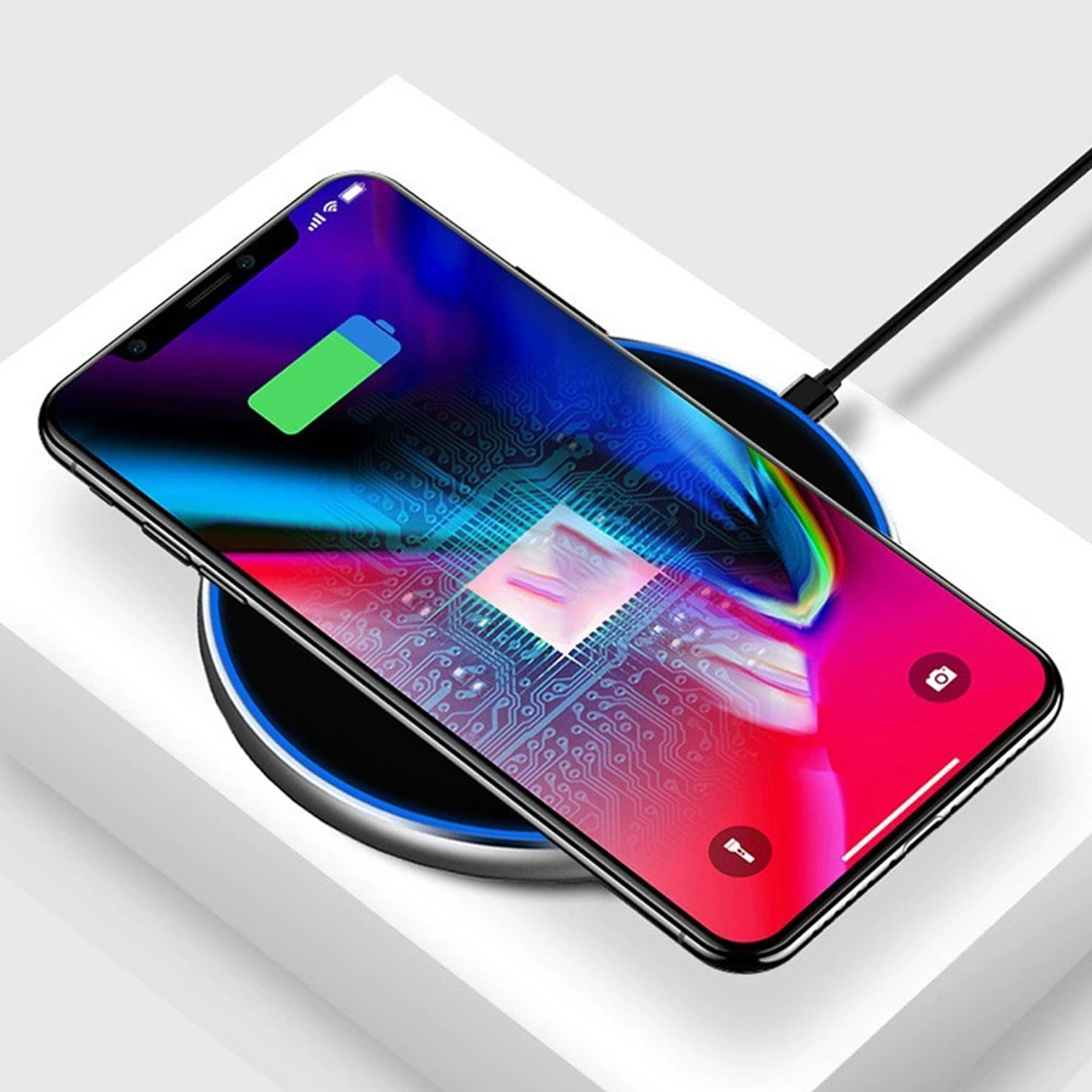 10W Qi Round Phone Wireless Charger thumbnail 4