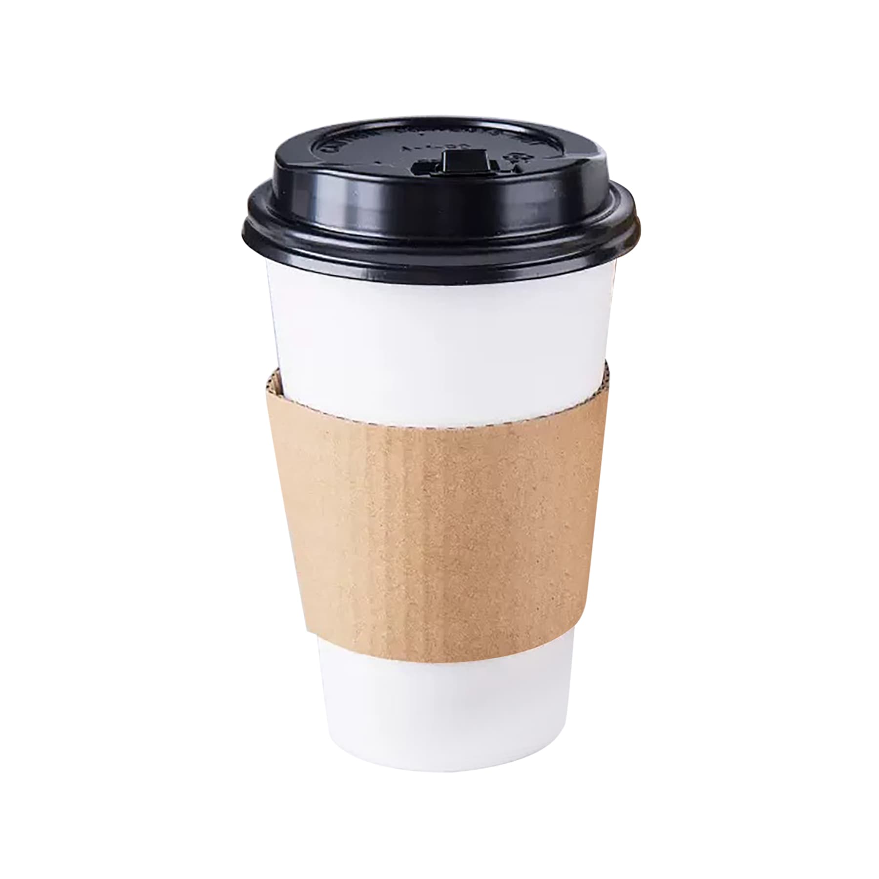 Corrugated Kraft Paper Sleeve Fits 12OZ To16OZ Cup thumbnail 3