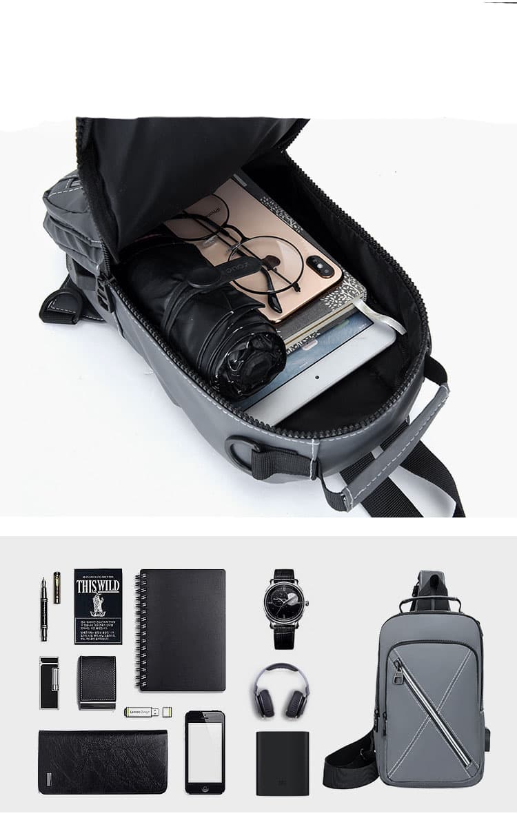 Nylon Crossbody Sling Bag thumbnail 6