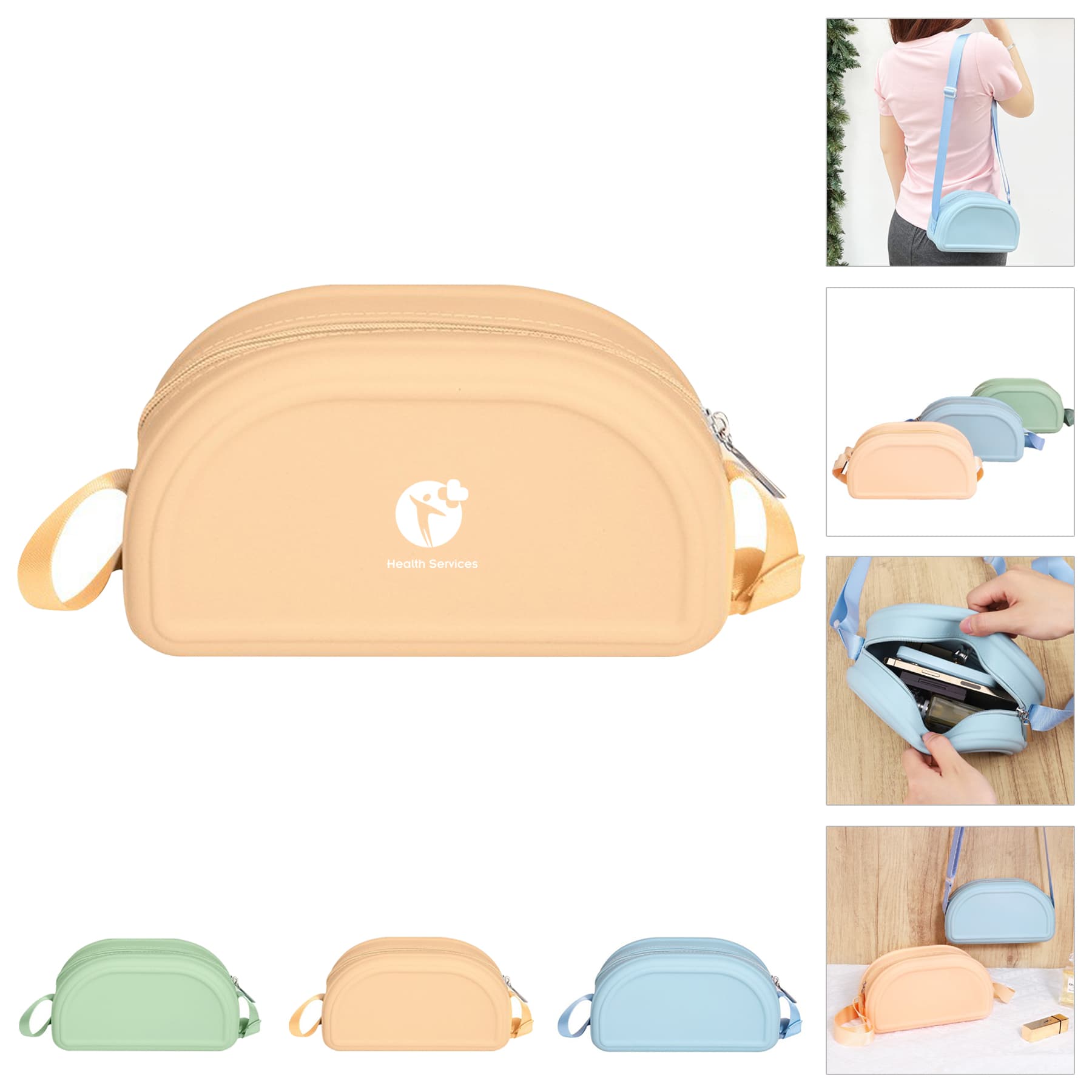 Silicone Crossbody Purse Shoulder Bag