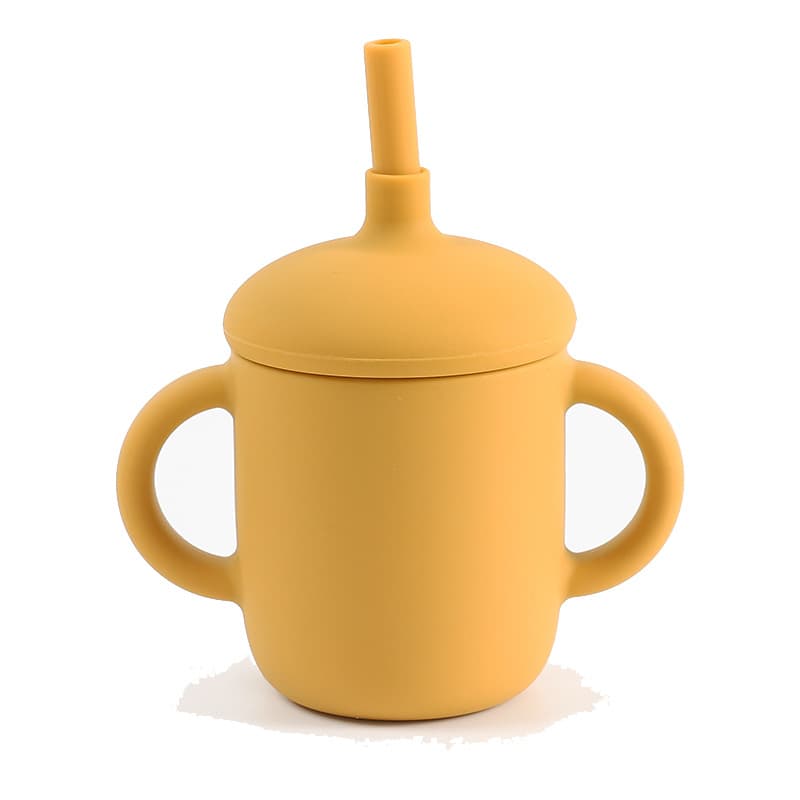 5Oz Silicone Training Sippy Cup With Straw thumbnail 3
