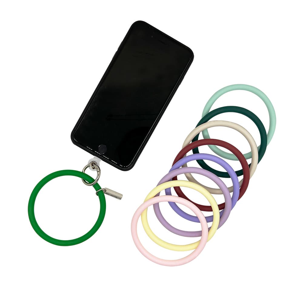 Round Silicone Bracelet Keychain thumbnail 6