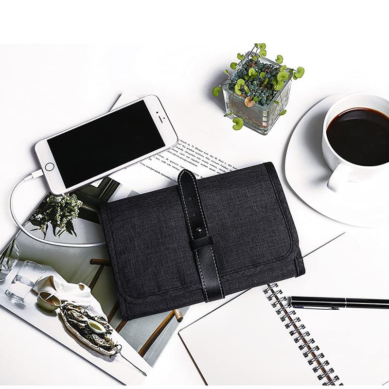 Custom Portable Compact Travel Electronics Organizer Bag thumbnail 5