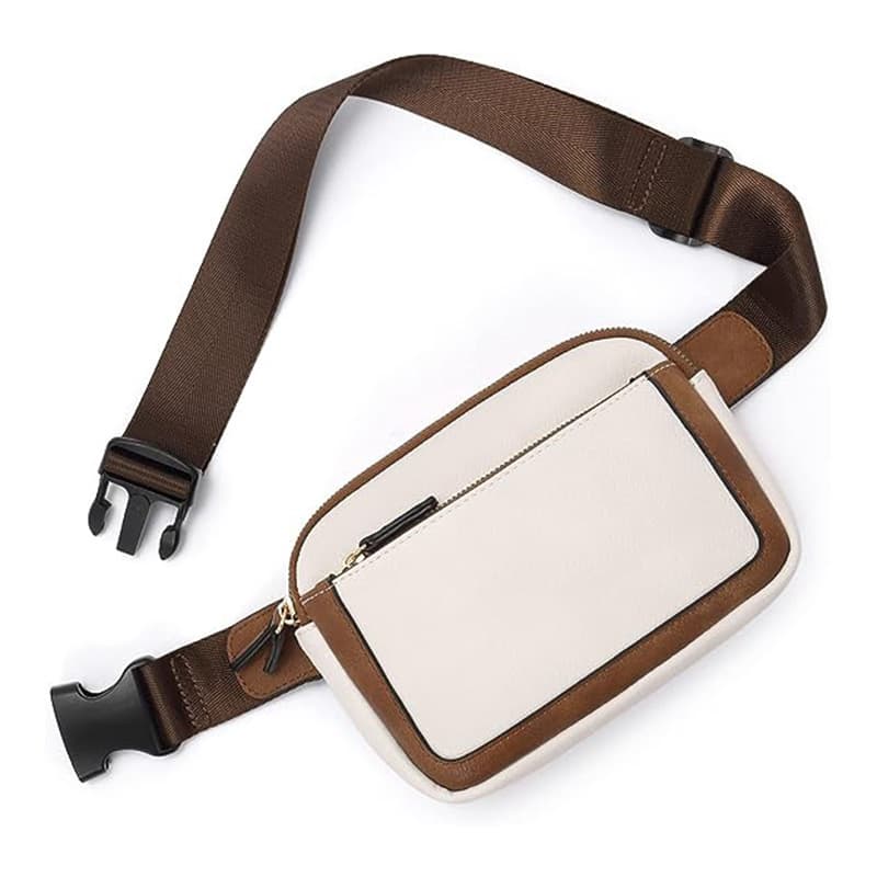 Vegan Leather Crossbody Waist Belt Bag