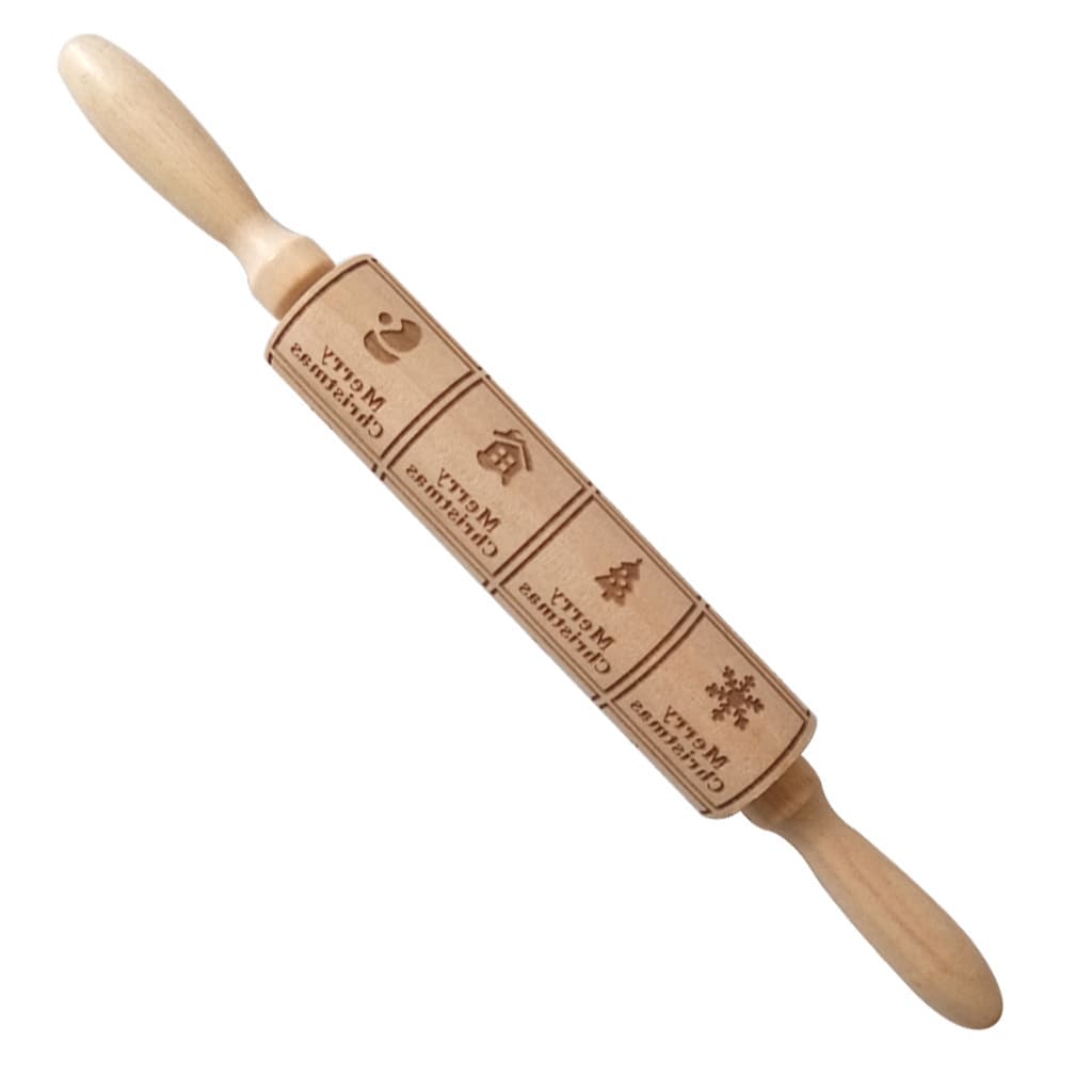Christmas Wooden Rolling Pin thumbnail 4