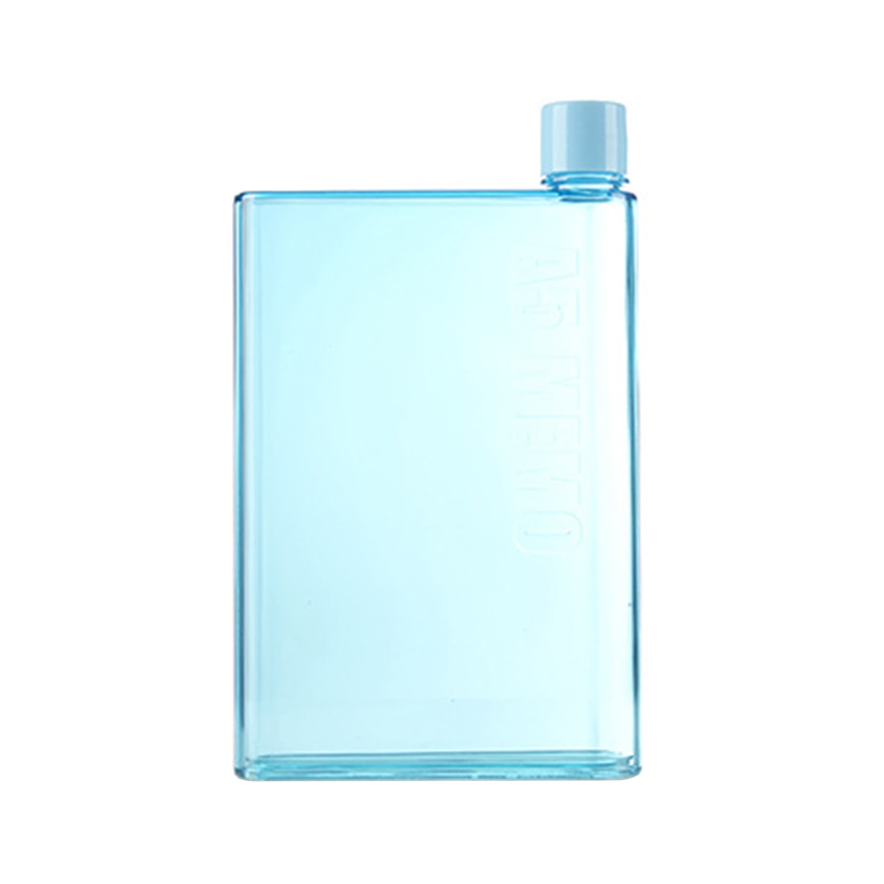 16 Oz. A5 Notebook Transparent Flat Water Bottle thumbnail 2